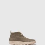 Asportuguesas Boots Women BROWN LACE-UP ANKLE BOOTS CAKE 226H161