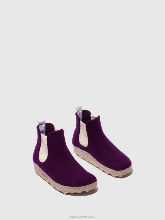 Asportuguesas Boots Women DARK PURPLE CHELSEA ANKLE BOOTS CAIA 226H152 - Image 2