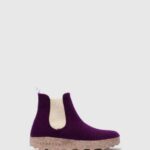 Asportuguesas Boots Women DARK PURPLE CHELSEA ANKLE BOOTS CAIA 226H152