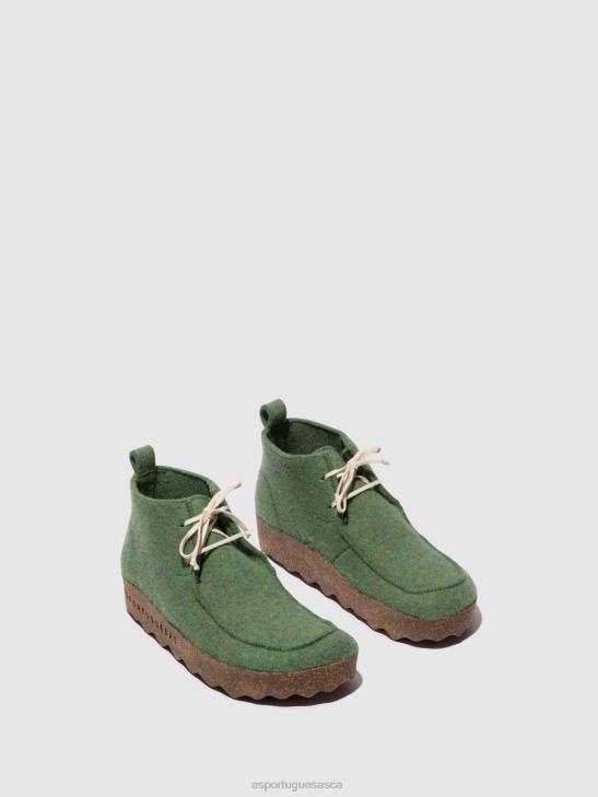 Asportuguesas Boots Women GREEN LACE-UP ANKLE BOOTS CODY 226H160 - Image 2