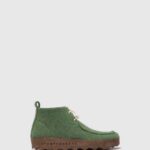 Asportuguesas Boots Women GREEN LACE-UP ANKLE BOOTS CODY 226H160