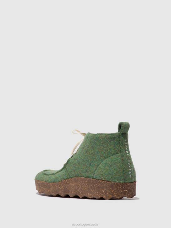 Asportuguesas Boots Women GREEN LACE-UP ANKLE BOOTS CODY 226H160 - Image 3
