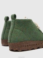 Asportuguesas Boots Women GREEN LACE-UP ANKLE BOOTS CODY 226H160 - Image 5