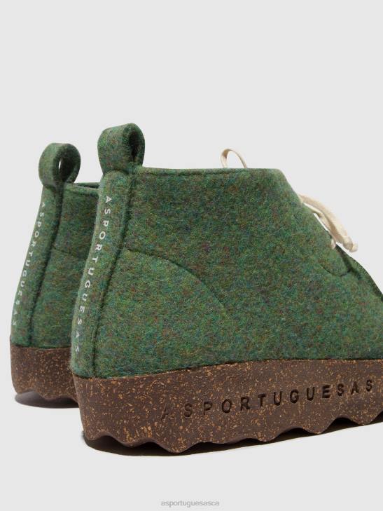 Asportuguesas Boots Women GREEN LACE-UP ANKLE BOOTS CODY 226H160 - Image 5