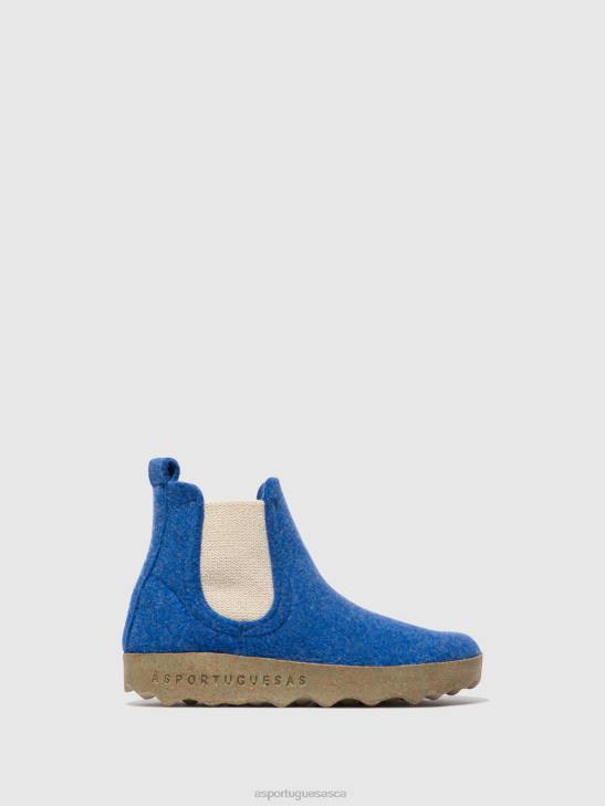 Asportuguesas Boots Women INDIGO BLUE CHELSEA ANKLE BOOTS CAIA 226H158 - Image 1
