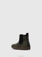 Asportuguesas Boots Women MILITARY GREEN CHELSEA ANKLE BOOTS CAIA 226H151 - Image 3