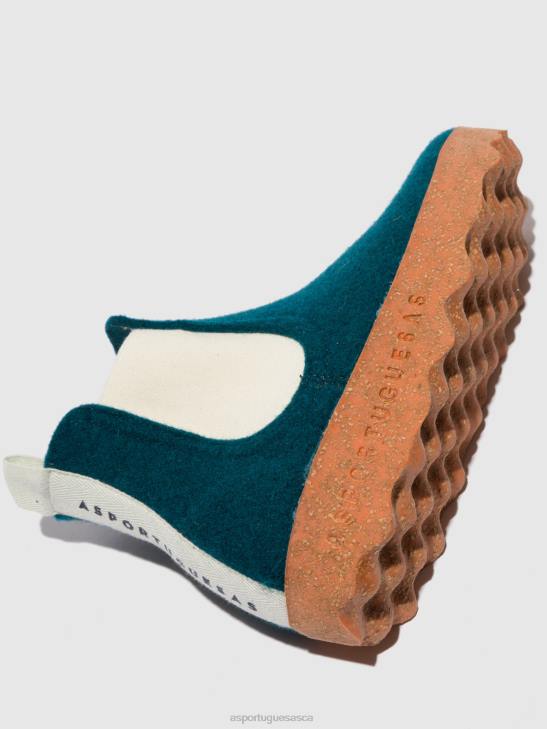Asportuguesas Boots Women PEACOCK BLUE CHELSEA ANKLE BOOTS CAIA 226H150 - Image 4