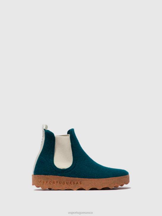 Asportuguesas Boots Women PEACOCK BLUE CHELSEA ANKLE BOOTS CAIA 226H150 - Image 1