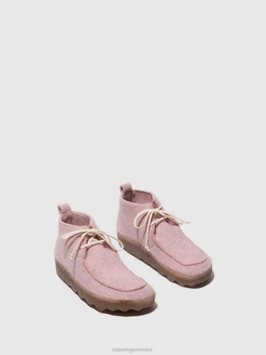 Asportuguesas Boots Women PINK LACE-UP ANKLE BOOTS CODY 226H164 - Image 2