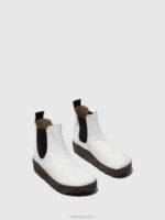 Asportuguesas Boots Women VEGAN WHITE CHELSEA ANKLE BOOTS CAIA 226H154 - Image 2