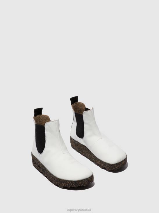 Asportuguesas Boots Women VEGAN WHITE CHELSEA ANKLE BOOTS CAIA 226H154 - Image 2