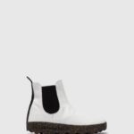 Asportuguesas Boots Women VEGAN WHITE CHELSEA ANKLE BOOTS CAIA 226H154