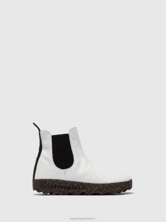 Asportuguesas Boots Women VEGAN WHITE CHELSEA ANKLE BOOTS CAIA 226H154 - Image 1