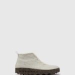 Asportuguesas Boots Women WHITE LACE-UP ANKLE BOOTS CAKE 226H166