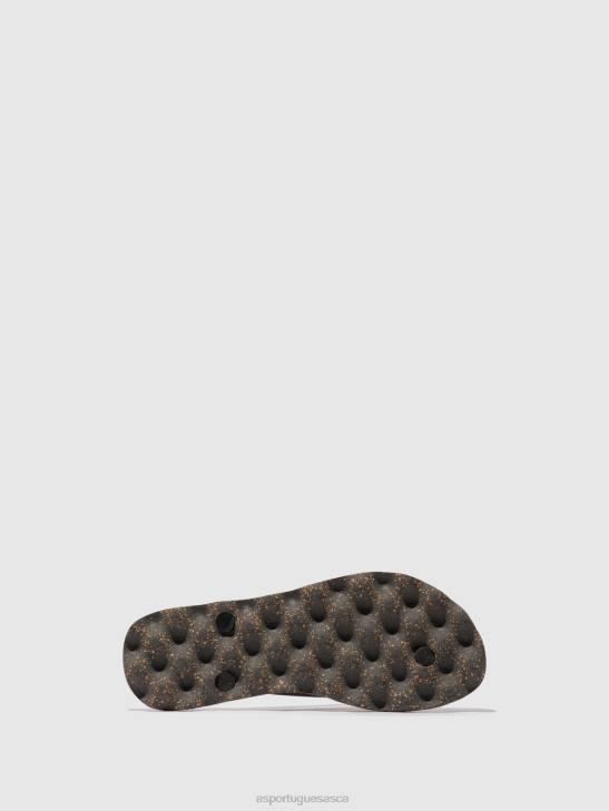 Asportuguesas Flip-Flops Men BLACK & BLACK STRAP BEACH FLIP-FLOPS BASE 226H169 - Image 3