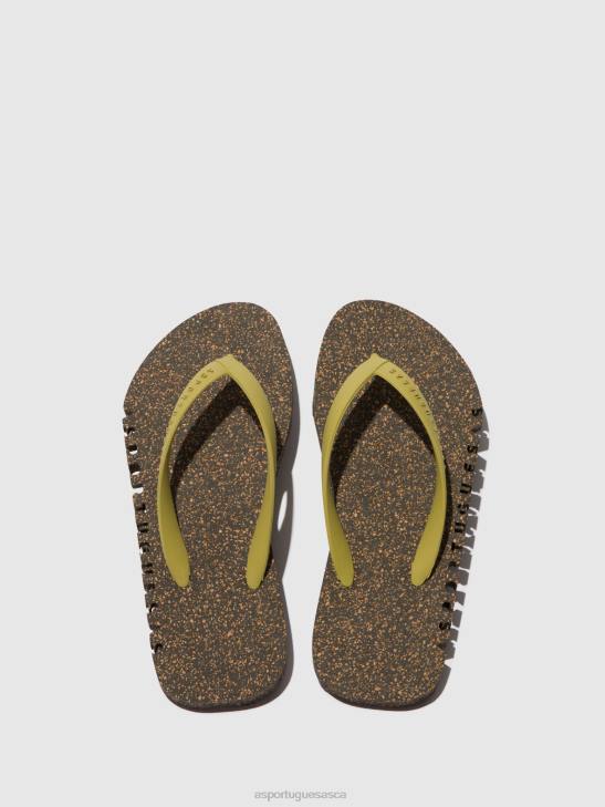 Asportuguesas Flip-Flops Men BLACK & MLT. GOLD STRAP BEACH FLIP-FLOPS BUMPY 226H175 - Image 2