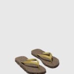 Asportuguesas Flip-Flops Men BLACK & MLT. GOLD STRAP BEACH FLIP-FLOPS BUMPY 226H175
