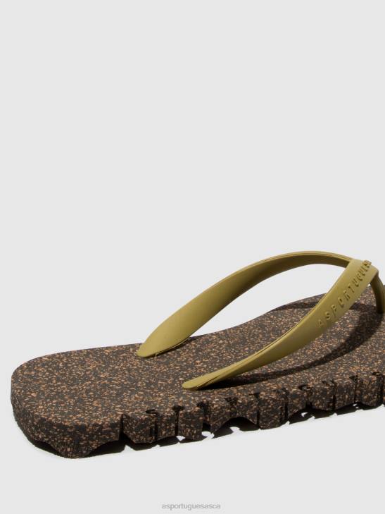Asportuguesas Flip-Flops Men BLACK & MLT. GOLD STRAP BEACH FLIP-FLOPS BUMPY 226H175 - Image 3