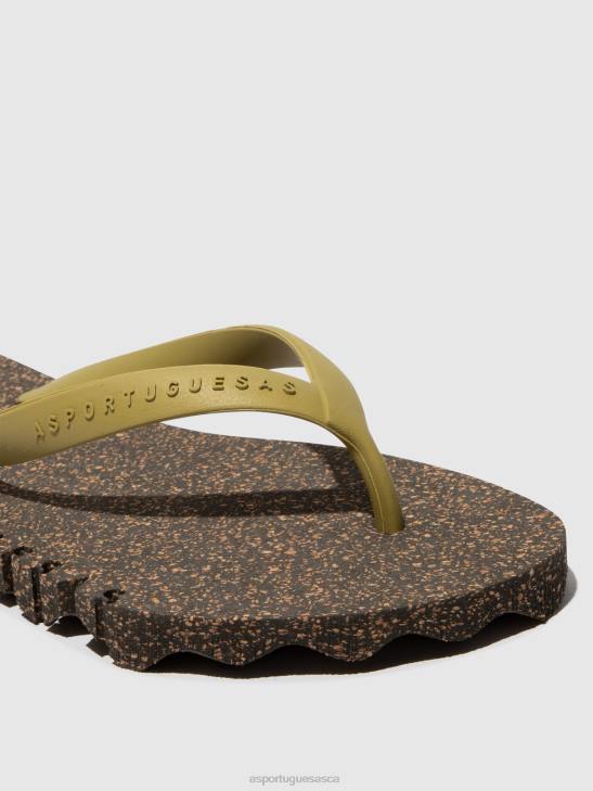 Asportuguesas Flip-Flops Men BLACK & MLT. GOLD STRAP BEACH FLIP-FLOPS BUMPY 226H175 - Image 4