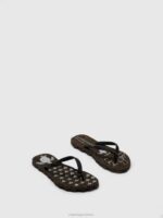 Asportuguesas Flip-Flops Men BLACK RUBBER STRAP BEACH FLIP-FLOPS TURTLE 226H171