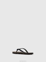 Asportuguesas Flip-Flops Men BLACK RUBBER STRAP BEACH FLIP-FLOPS TURTLE 226H171 - Image 3