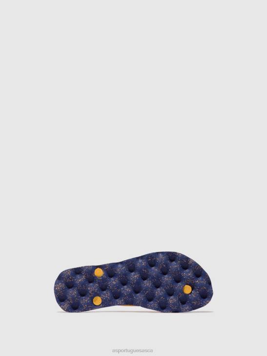 Asportuguesas Flip-Flops Men BLUE & YELLOW STRAP BEACH FLIP-FLOPS AMAZONIA 226H176 - Image 3