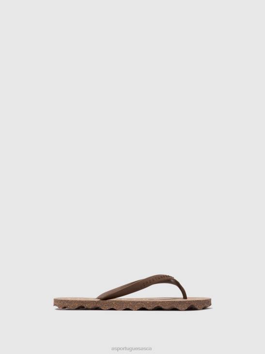 Asportuguesas Flip-Flops Men BROWN & BROWN STRAP BEACH FLIP-FLOPS BASE 226H170 - Image 2