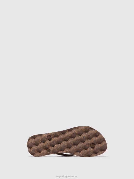 Asportuguesas Flip-Flops Men BROWN & BROWN STRAP BEACH FLIP-FLOPS BASE 226H170 - Image 3