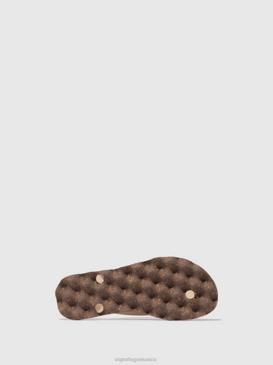 Asportuguesas Flip-Flops Men BROWN & CREAM STRAP BEACH FLIP-FLOPS AMAZONIA 226H186 - Image 3