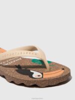 Asportuguesas Flip-Flops Men BROWN & CREAM STRAP BEACH FLIP-FLOPS AMAZONIA 226H186 - Image 5