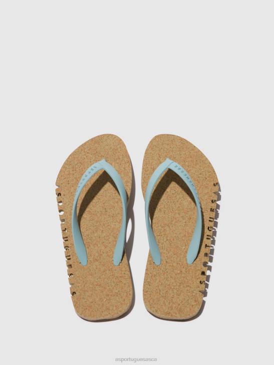 Asportuguesas Flip-Flops Men MILITARY & CLOUD STRAP BEACH FLIP-FLOPS BUMPY 226H187 - Image 2