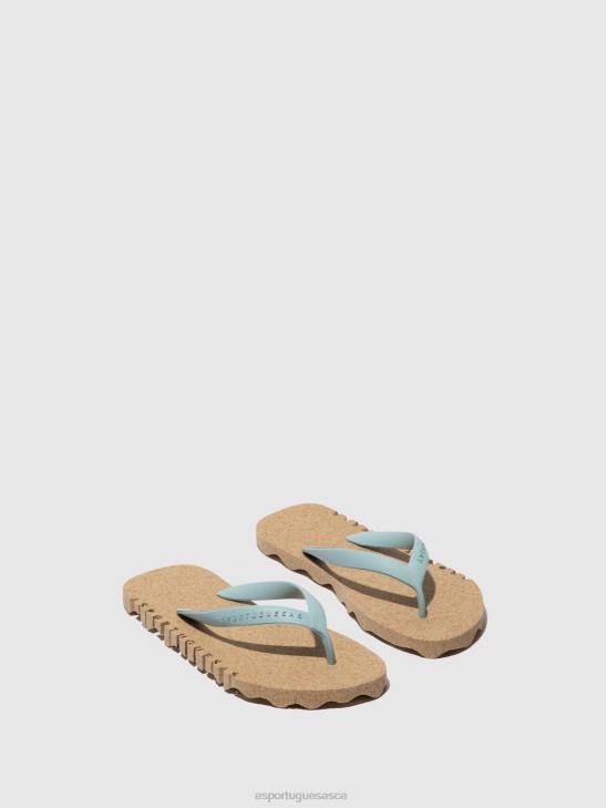 Asportuguesas Flip-Flops Men MILITARY & CLOUD STRAP BEACH FLIP-FLOPS BUMPY 226H187 - Image 1