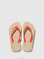 Asportuguesas Flip-Flops Men NATURAL & RED STRAP BEACH FLIP-FLOPS BUMPY 226H184 - Image 2