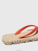 Asportuguesas Flip-Flops Men NATURAL & RED STRAP BEACH FLIP-FLOPS BUMPY 226H184 - Image 3