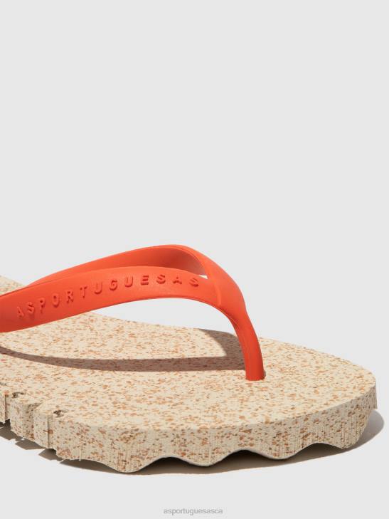 Asportuguesas Flip-Flops Men NATURAL & RED STRAP BEACH FLIP-FLOPS BUMPY 226H184 - Image 4