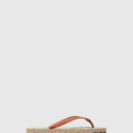 Asportuguesas Flip-Flops Women BROWN RUBBER STRAP BEACH FLIP-FLOPS OAKTREES 226H2