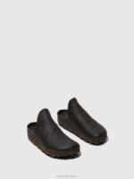 Asportuguesas Mules Men BLACK SLIP-ON MULES CLAY 226H213 - Image 2