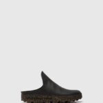 Asportuguesas Mules Men BLACK SLIP-ON MULES CLAY 226H213