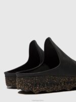 Asportuguesas Mules Men BLACK SLIP-ON MULES CLAY 226H213 - Image 5