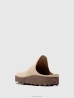 Asportuguesas Mules Women BEIGE(SUEDE) SLIP-ON MULES CLAY 226H146 - Image 3