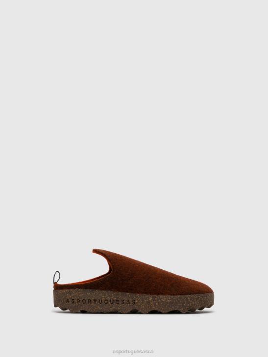 asportuguesas_mules_women_brown_round_toe_mules_come_226h123.jpg Asportuguesas Mules Women BROWN ROUND TOE MULES COME 226H123 - Image 1