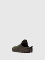 Asportuguesas Mules Women MILITARY GREEN ROUND TOE MULES COME 226H124 - Image 2
