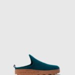Asportuguesas Mules Women PEACOCK BLUE ROUND TOE MULES COME 226H132