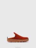 Asportuguesas Mules Women RED ORANGE ROUND TOE MULES COME 226H122