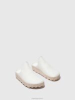 Asportuguesas Mules Women WHITE SLIP-ON MULES CLAY 226H137 - Image 2