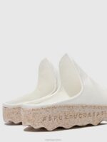 Asportuguesas Mules Women WHITE SLIP-ON MULES CLAY 226H137 - Image 5