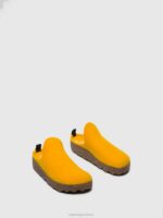 Asportuguesas Mules Women YELLOW ROUND TOE MULES COME 226H131 - Image 2