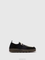 Asportuguesas Shoes Men BLACK/MILITARY GREEN LACE-UP SHOES CHAT 226H208