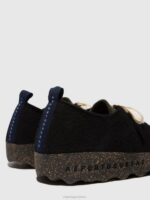 Asportuguesas Shoes Men BLACK/MILITARY GREEN LACE-UP SHOES CHAT 226H208 - Image 5