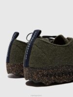 Asportuguesas Shoes Men MILITARY GREEN LACE-UP SHOES CHAT 226H193 - Image 3